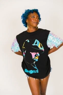 Fringe Co Party Tees Biggie Iridescent Sword Sequin Party Tee