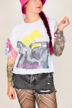 Fringe Co The Judds Pink Paillette Sequin Sleeve Party Tee Party Tees