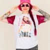 Fringe Co Britney Spears Pink Sequin Sleeve Party Tee Party Tees