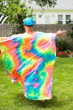 Fringe Co Rainbow Tie Dye Long Caftan Caftan Club Collection