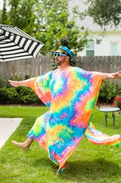 Fringe Co Rainbow Tie Dye Long Caftan Caftan Club Collection
