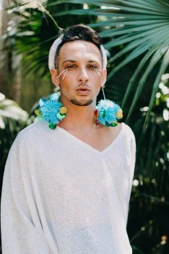 Fringe Co White Sequin Tunic