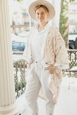 Fringe Co Shop Spring Sparkles White Embroidered Sequin Duster 30 Fringe Co Shop Spring Sparkles White Embroidered Sequin Duster