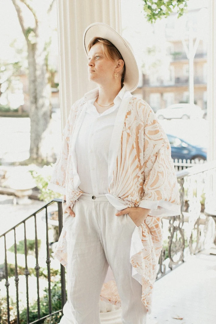 Fringe Co Shop Spring Sparkles White Embroidered Sequin Duster 5 Fringe Co Shop Spring Sparkles White Embroidered Sequin Duster