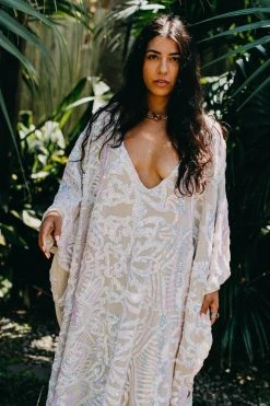 Fringe Co Iridescent Embroidered Sequin Long Caftan Caftan Club Collection 14 Fringe Co Iridescent Embroidered Sequin Long Caftan Caftan Club Collection