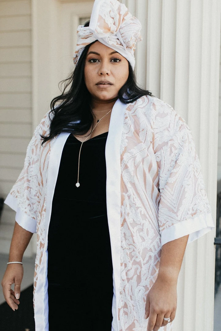 Fringe Co Shop Spring Sparkles White Embroidered Sequin Duster 10 Fringe Co Shop Spring Sparkles White Embroidered Sequin Duster