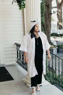 Fringe Co Shop Spring Sparkles White Embroidered Sequin Duster 34 Fringe Co Shop Spring Sparkles White Embroidered Sequin Duster