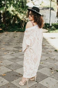 Fringe Co Shop Spring Sparkles White Embroidered Sequin Duster 29 Fringe Co Shop Spring Sparkles White Embroidered Sequin Duster