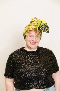 Fringe Co Yellow, Green And Purple Sequin Party Wrap Party Wraps