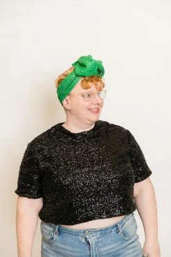 Fringe Co Green Dot Sparkly Party Wrap Party Wraps