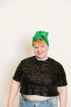 Fringe Co Green Dot Sparkly Party Wrap Party Wraps