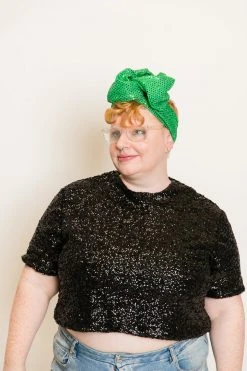 Fringe Co Green Dot Sparkly Party Wrap Party Wraps