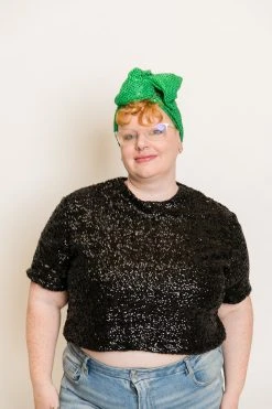 Fringe Co Green Dot Sparkly Party Wrap Party Wraps