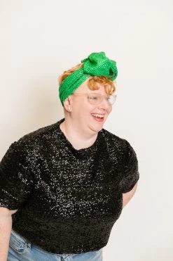 Fringe Co Green Dot Sparkly Party Wrap Party Wraps