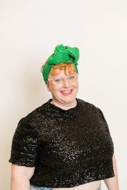 Fringe Co Green Dot Sparkly Party Wrap Party Wraps