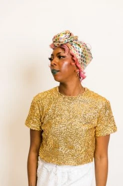 Fringe Co Metallic Polka Dot Party Wrap Party Wraps