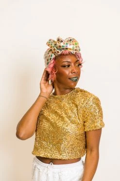 Fringe Co Metallic Polka Dot Party Wrap Party Wraps