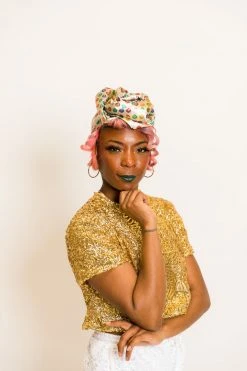 Fringe Co Metallic Polka Dot Party Wrap Party Wraps