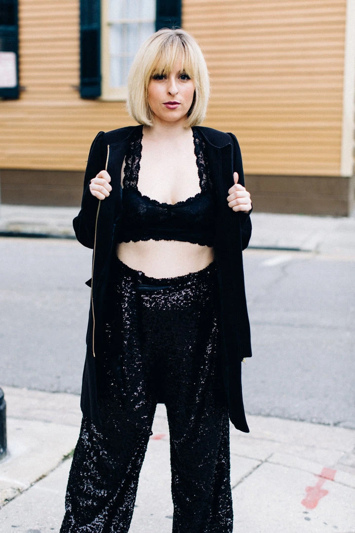 Fringe Co Sequin Collection Black High Waisted Sequin Party Pants 25 Fringe Co Sequin Collection Black High Waisted Sequin Party Pants