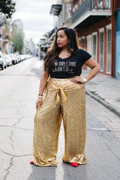 Fringe Co Gold High Waisted Sequin Party Pant Sequin Collection 31 Fringe Co Gold High Waisted Sequin Party Pant Sequin Collection