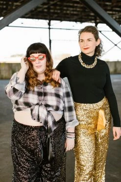 Fringe Co Gold High Waisted Sequin Party Pant Sequin Collection 27 Fringe Co Gold High Waisted Sequin Party Pant Sequin Collection